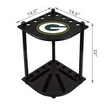 Packers Solid Wood Corner Cue Rack Game Room Addition