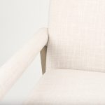 Palisades Cream Upholstery w/ Solid Wood Accent Chair