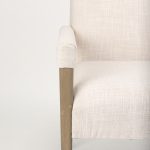 Palisades Cream Upholstery w/ Solid Wood Accent Chair