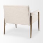 Palisades Cream Upholstery w/ Solid Wood Accent Chair