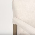 Palisades Cream Upholstery w/ Solid Wood Accent Chair