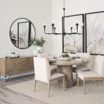 Palisades Cream Upholstery w/ Solid Wood Armless Dining Chair