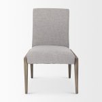 Palisades Gray Upholstery w/ Solid Wood Armless Dining Chair