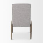 Palisades Gray Upholstery w/ Solid Wood Armless Dining Chair