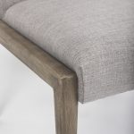 Palisades Gray Upholstery w/ Solid Wood Armless Dining Chair