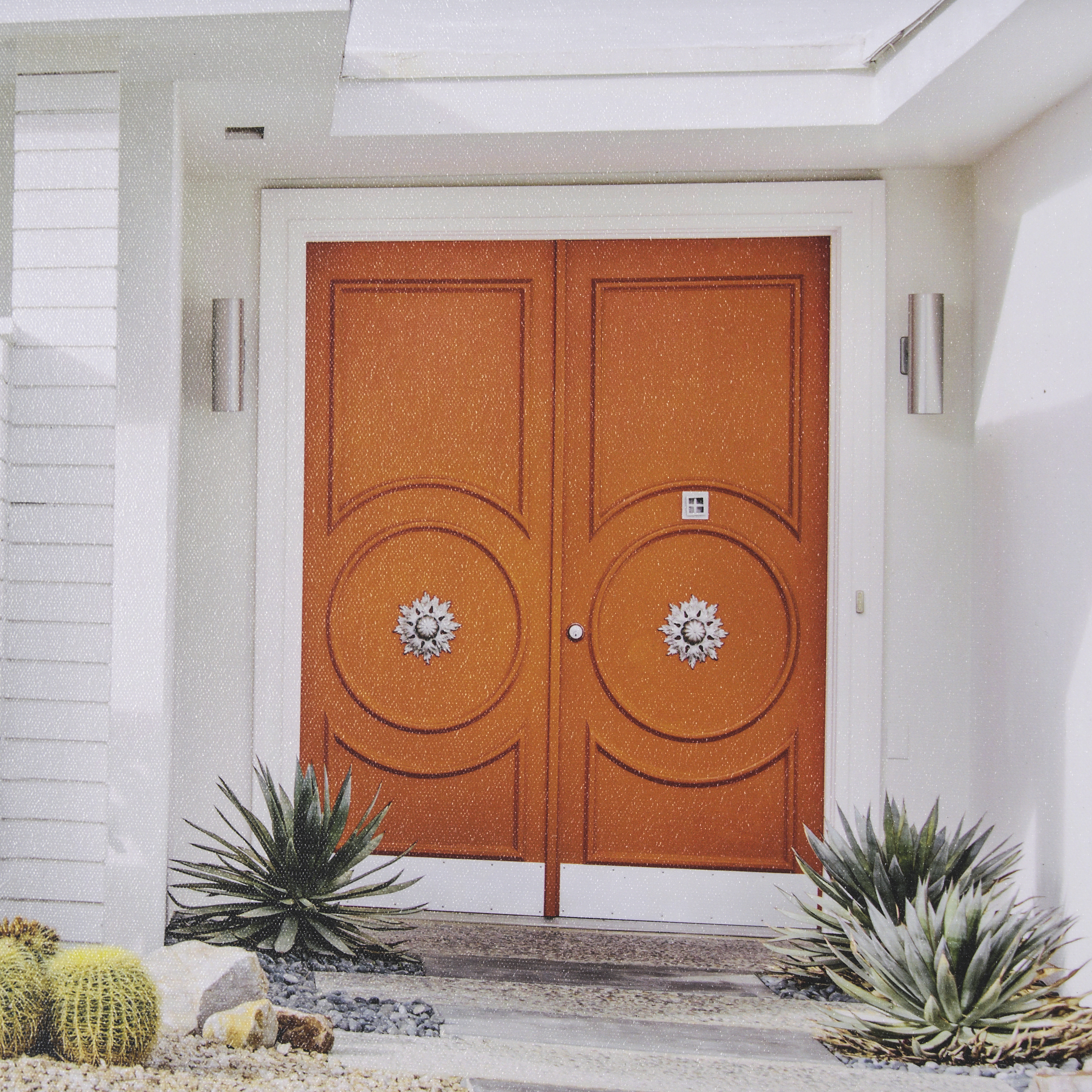 Palm Springs Villa Puerta Naranja Irene Suchocki Hand Embelished Framed Art Print Matted under Glass 7 Palm Springs Villa Puerta Naranja Irene Suchocki Hand Embelished Framed Art Print Matted under Glass - Image 7