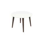 White Solid Wood Round Mid-Century Modern Dining Table 10 White Solid Wood Round Mid-Century Modern Dining Table