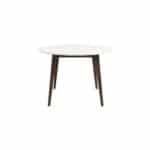 White Solid Wood Round Mid-Century Modern Dining Table 12 White Solid Wood Round Mid-Century Modern Dining Table