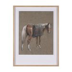Palomino Blanket by Mercana Studio a Hand Embelished Textured Framed Art Print