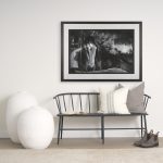 Patrice 22 x 22 Cream With Gray Stripes Decorative Pillow Cover