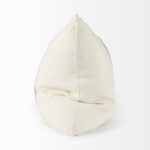 Patrice 22 x 22 Cream With Gray Stripes Decorative Pillow Cover