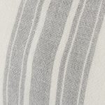 Patrice 22 x 22 Cream With Gray Stripes Decorative Pillow Cover