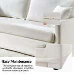 Patrice White Slipcovered Sofa with Storage and Washable Covers 8 Patrice White Slipcovered Sofa with Storage and Washable Covers