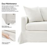 Patrice White Slipcovered Sofa with Storage and Washable Covers 9 Patrice White Slipcovered Sofa with Storage and Washable Covers