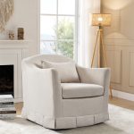 Patricia Linen Swivel Armchair with Removable Slipcover 7 Patricia Linen Swivel Armchair with Removable Slipcover