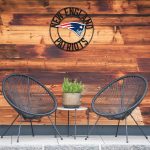 Patriots 24" Wrought Iron Team Logo Wall Art