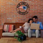Patriots 24" Wrought Iron Team Logo Wall Art