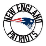 Patriots 24" Wrought Iron Team Logo Wall Art