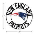 Patriots 24" Wrought Iron Team Logo Wall Art