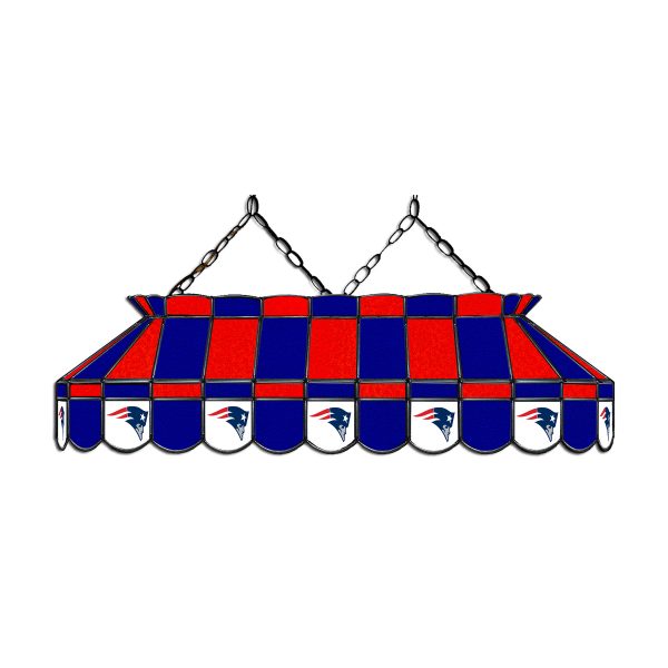 Patriots 40 Inch Stained Glass NFL Billiard Lamp