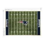 Patriots 4x6 Football Field Area Rug Homefield Collection