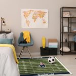 Patriots 4x6 Football Field Area Rug Homefield Collection