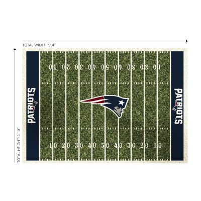 Patriots 4x6 Football Field Area Rug Homefield Collection