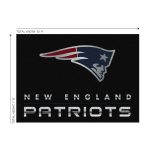 Patriots 8x11 Chrome Area Rug Officially Licensed NFL Rug