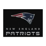 Patriots 8x11 Chrome Area Rug Officially Licensed NFL Rug
