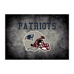 Patriots 8x11 Distressed Area Rug Officially Licensed NFL