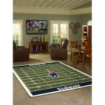 Patriots 8x11 Homefield Football Field Premium Nylon Area Rug