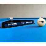 Patriots Billiard Cue Ball and Rack Set