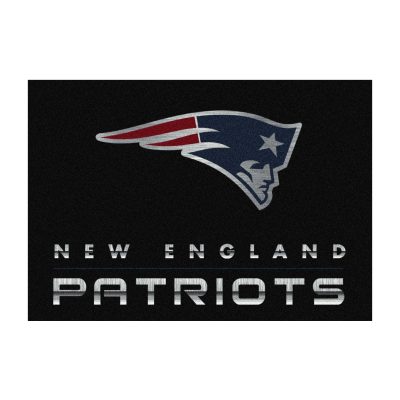 Patriots Chrome 4x6 Area Rug Officially Licensed NFL
