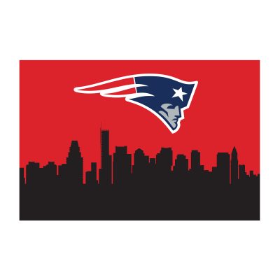 Patriots Cityscape 2x3 Washable Area Rug NFL Licensed