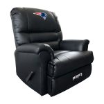 Patriots Faux Leather Embroidered Rocker Recliner