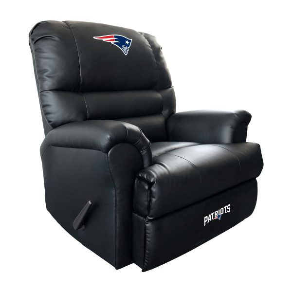Patriots Faux Leather Embroidered Rocker Recliner 1