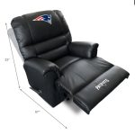 Patriots Faux Leather Embroidered Rocker Recliner