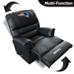 Patriots Faux Leather Embroidered Rocker Recliner