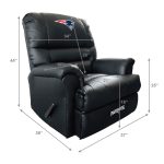 Patriots Faux Leather Embroidered Rocker Recliner