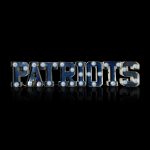 Patriots Lighted Recycled Metal Wordmark Logo Sign NFL Licensed