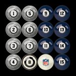 Patriots Regulation Billiard Ball Set with Numbers