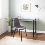 Pebble Black Steel Charcoal Contemporary Chair Set (Set of 2) 15 Pebble Black Steel Charcoal Contemporary Chair Set (Set of 2)