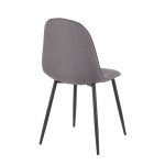 Pebble Black Steel Charcoal Contemporary Chair Set (Set of 2) 21 Pebble Black Steel Charcoal Contemporary Chair Set (Set of 2)