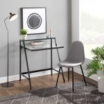 Pebble Black Steel and Light Grey Contemporary Chairs (Set of 2) 15 Pebble Black Steel and Light Grey Contemporary Chairs (Set of 2)