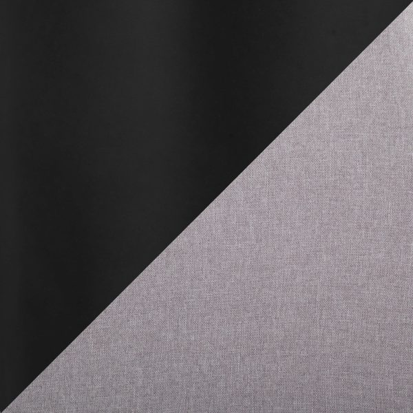 Pebble Black Steel and Light Grey Contemporary Chairs Set of 2 13