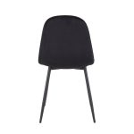 Pebble Black Velvet Contemporary Dining Chairs (Set of 2) 25 Pebble Black Velvet Contemporary Dining Chairs (Set of 2)
