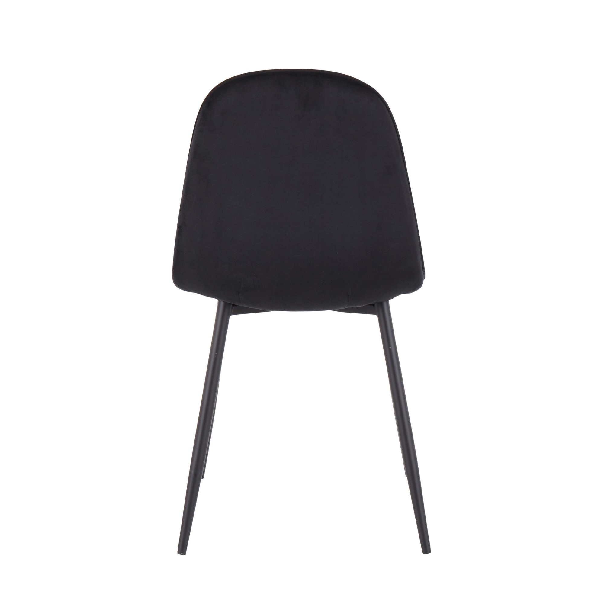 Pebble Black Velvet Contemporary Dining Chairs (Set of 2) 11 Pebble Black Velvet Contemporary Dining Chairs (Set of 2) - Image 11