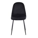 Pebble Black Velvet Contemporary Dining Chairs (Set of 2) 26 Pebble Black Velvet Contemporary Dining Chairs (Set of 2)