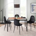 Pebble Black Velvet Contemporary Dining Chairs (Set of 2) 17 Pebble Black Velvet Contemporary Dining Chairs (Set of 2)