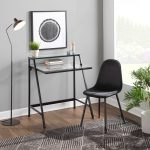 Pebble Black Velvet Contemporary Dining Chairs (Set of 2) 18 Pebble Black Velvet Contemporary Dining Chairs (Set of 2)